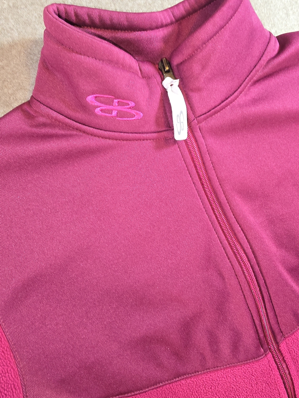 Boombah Fuschia Full-Zip Fleece Jacket  Womens Small - Picture 7 of 14